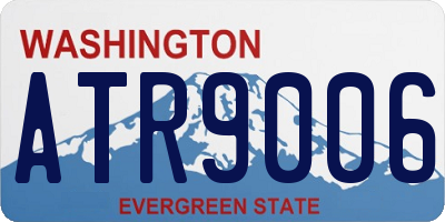 WA license plate ATR9006