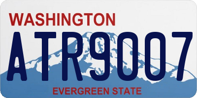 WA license plate ATR9007