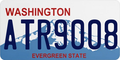 WA license plate ATR9008