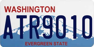 WA license plate ATR9010
