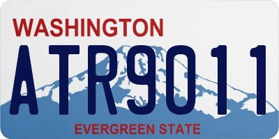 WA license plate ATR9011