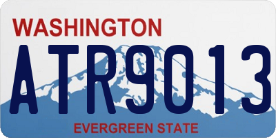 WA license plate ATR9013