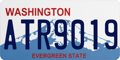 WA license plate ATR9019