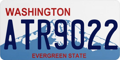 WA license plate ATR9022