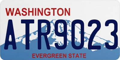 WA license plate ATR9023