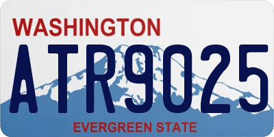 WA license plate ATR9025