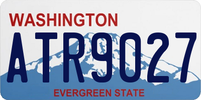 WA license plate ATR9027