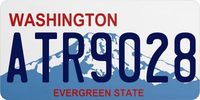 WA license plate ATR9028