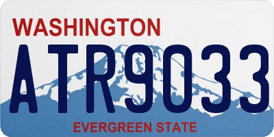 WA license plate ATR9033