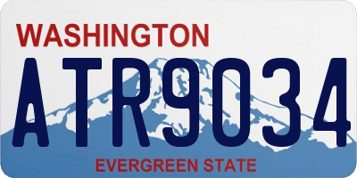 WA license plate ATR9034