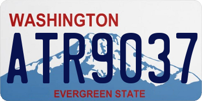 WA license plate ATR9037