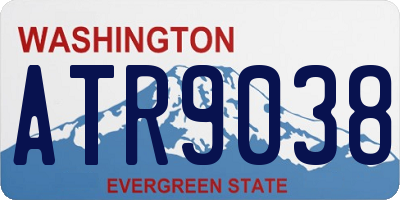 WA license plate ATR9038