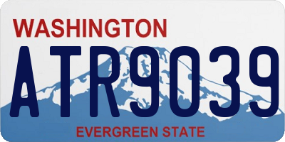 WA license plate ATR9039