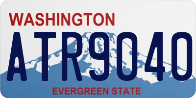 WA license plate ATR9040