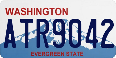 WA license plate ATR9042