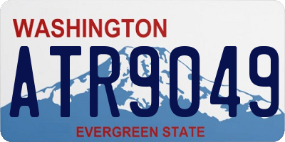 WA license plate ATR9049
