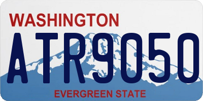 WA license plate ATR9050