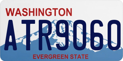 WA license plate ATR9060