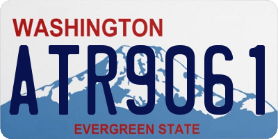 WA license plate ATR9061