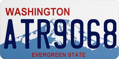 WA license plate ATR9068