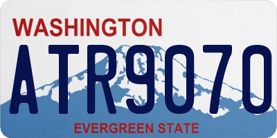 WA license plate ATR9070