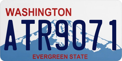 WA license plate ATR9071