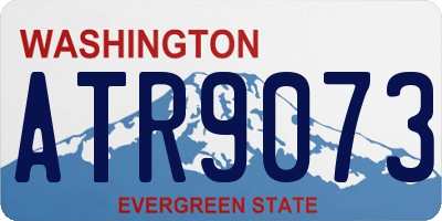 WA license plate ATR9073