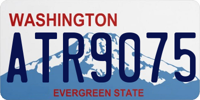 WA license plate ATR9075