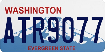 WA license plate ATR9077