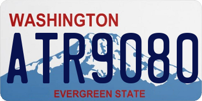 WA license plate ATR9080