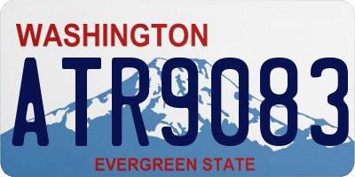 WA license plate ATR9083