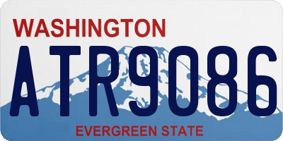 WA license plate ATR9086