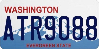 WA license plate ATR9088