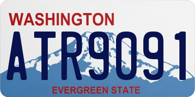 WA license plate ATR9091