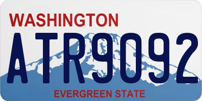 WA license plate ATR9092