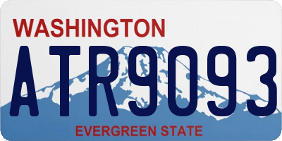 WA license plate ATR9093