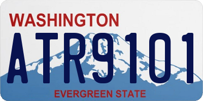 WA license plate ATR9101