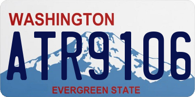 WA license plate ATR9106