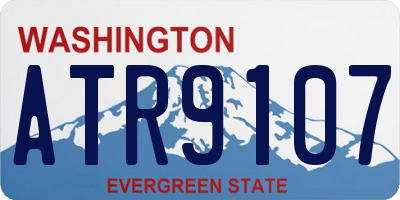 WA license plate ATR9107