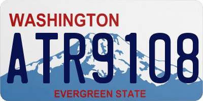 WA license plate ATR9108