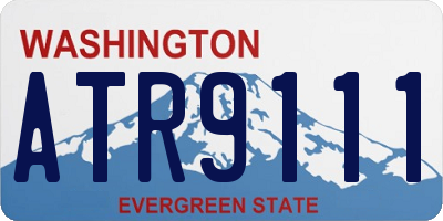 WA license plate ATR9111