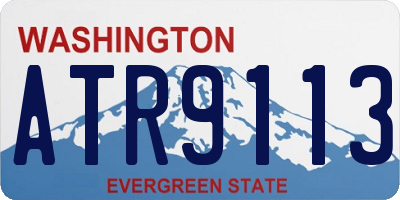 WA license plate ATR9113