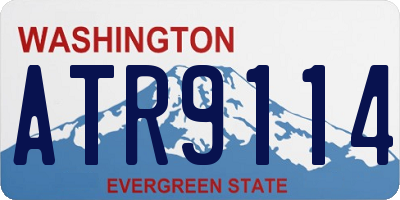 WA license plate ATR9114