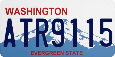 WA license plate ATR9115