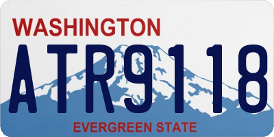 WA license plate ATR9118