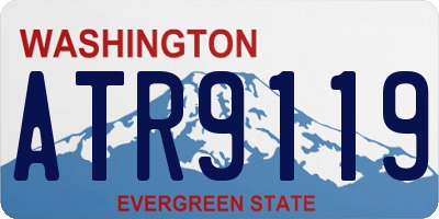 WA license plate ATR9119