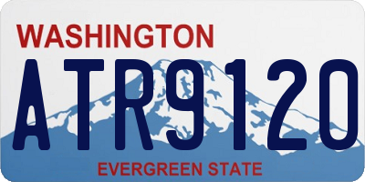 WA license plate ATR9120