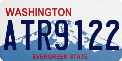 WA license plate ATR9122