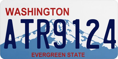 WA license plate ATR9124