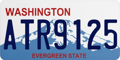 WA license plate ATR9125
